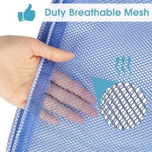 2 Pack Mesh Laundry Bags 23x34 Inch Drawstring Locking for Travel Home - Image 2