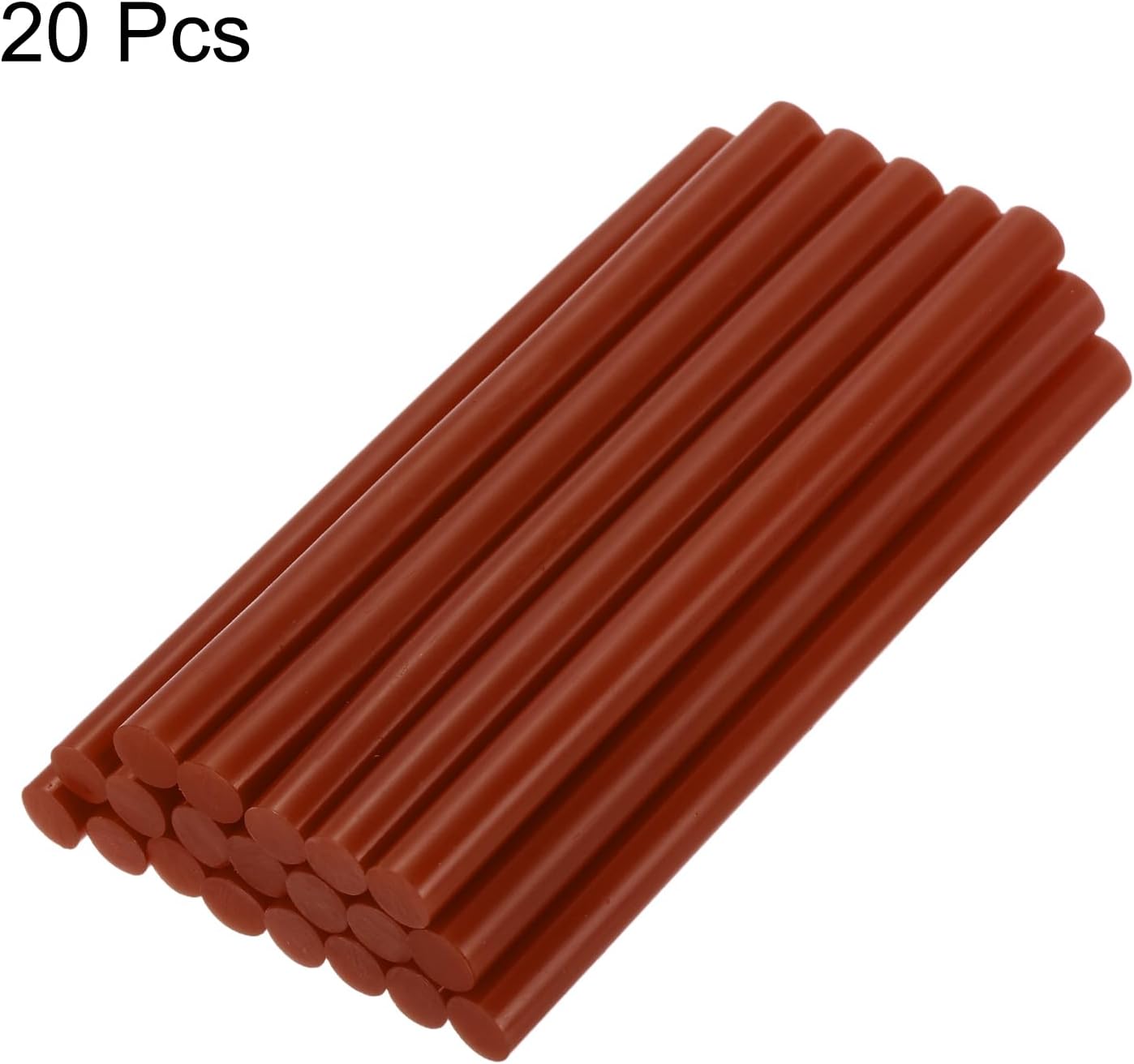 uxcell 20pcs Hot Glue Sticks for Glue Gun 7mm/0.27-inch x 4-inch Mini Hot Melt Adhesive Glue Stick Dark Brown