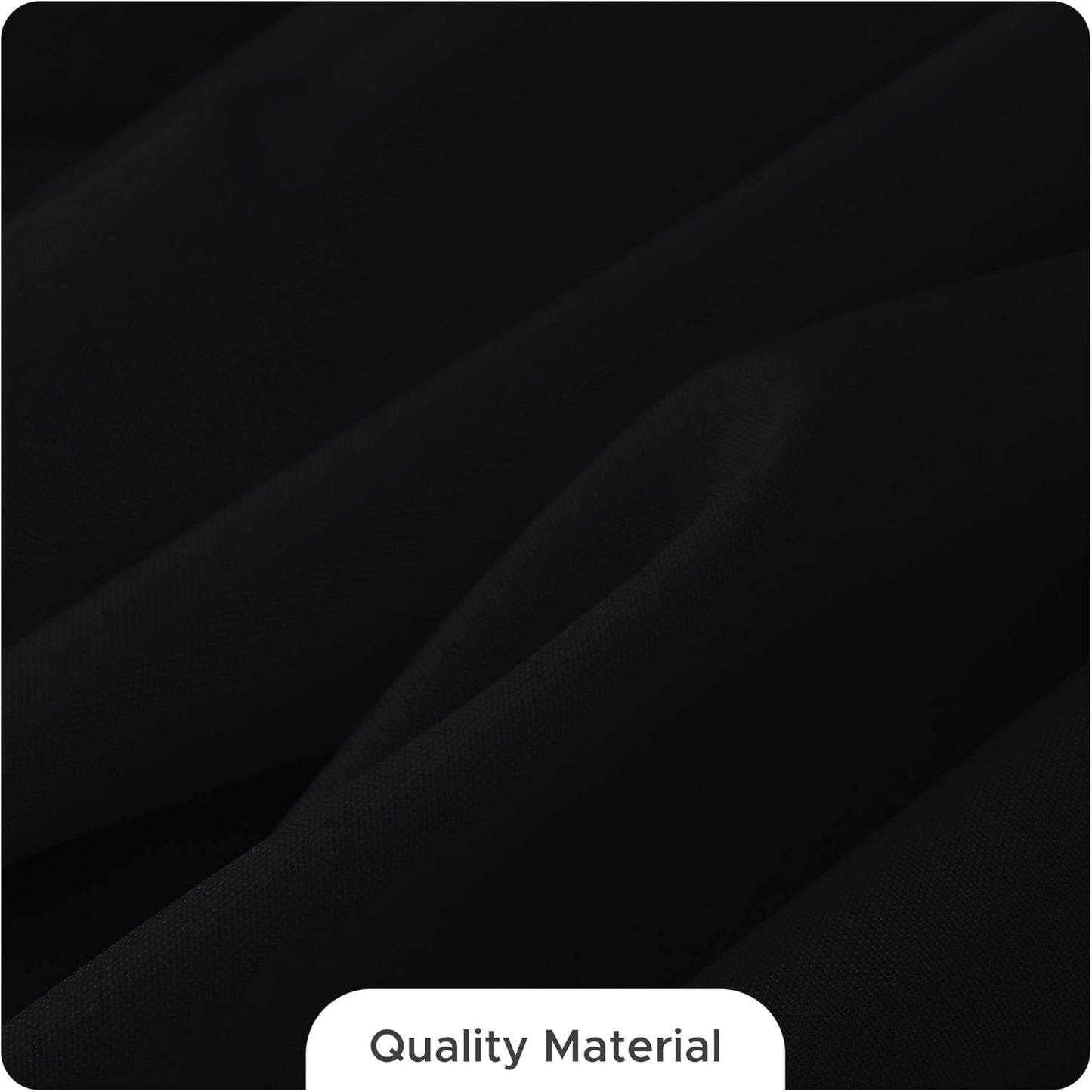 Fitable 8 Pack Round Tablecloths: Stain Resistant Wrinkle Free Circle Table Clothes, Washable Reusable Polyester Table Covers for Wedding Party Birthday Banquet Reception(Black, 120 Inch)