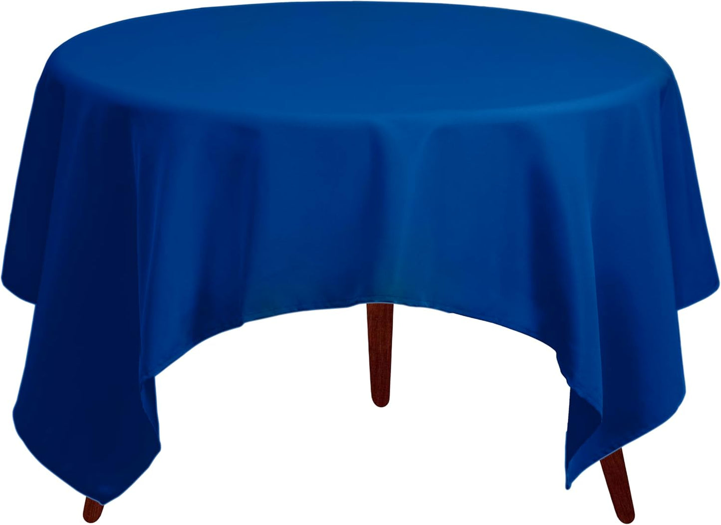 Gee Di Moda Square Tablecloth - 85 x 85 Inch Royal Blue Table Cloth for Large Square or Round Tables - Heavy Duty Washable Fabric - for Buffet Table, Holiday Party, Dinner, Wedding & Baby Shower