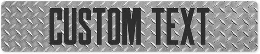 Custom Sign, Custom Street Sign, 11 Font Colors, 13 Font Styles, 4 Hole Options, 22 Sizes, 6x30 Inches, Rust Free DiBound, Fade Resistant, Made in USA by My Sign Center (Diamond Metal)