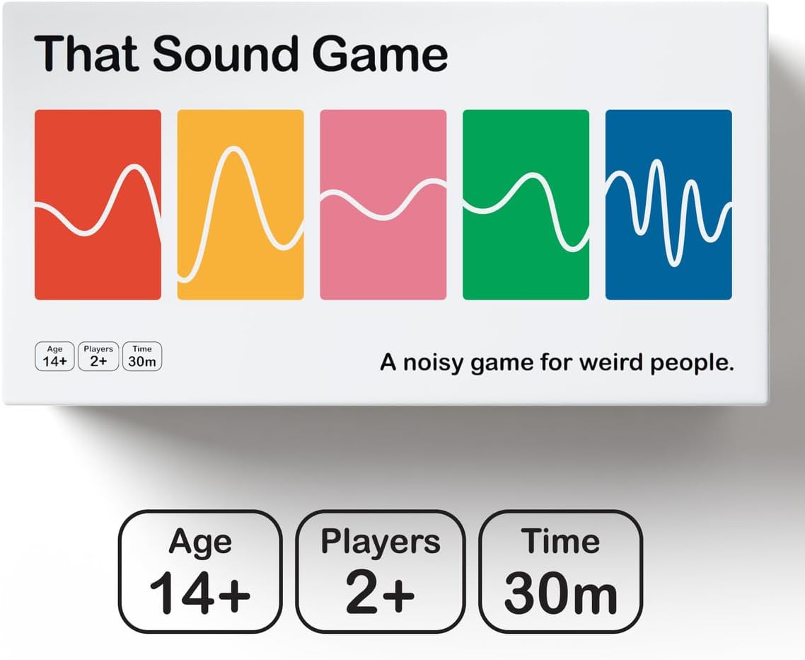 That Sound Game - Award Winning - Party Sound Guessing Game for Adults and Teens, Board Game for 2+ Players Ages 14 and Up