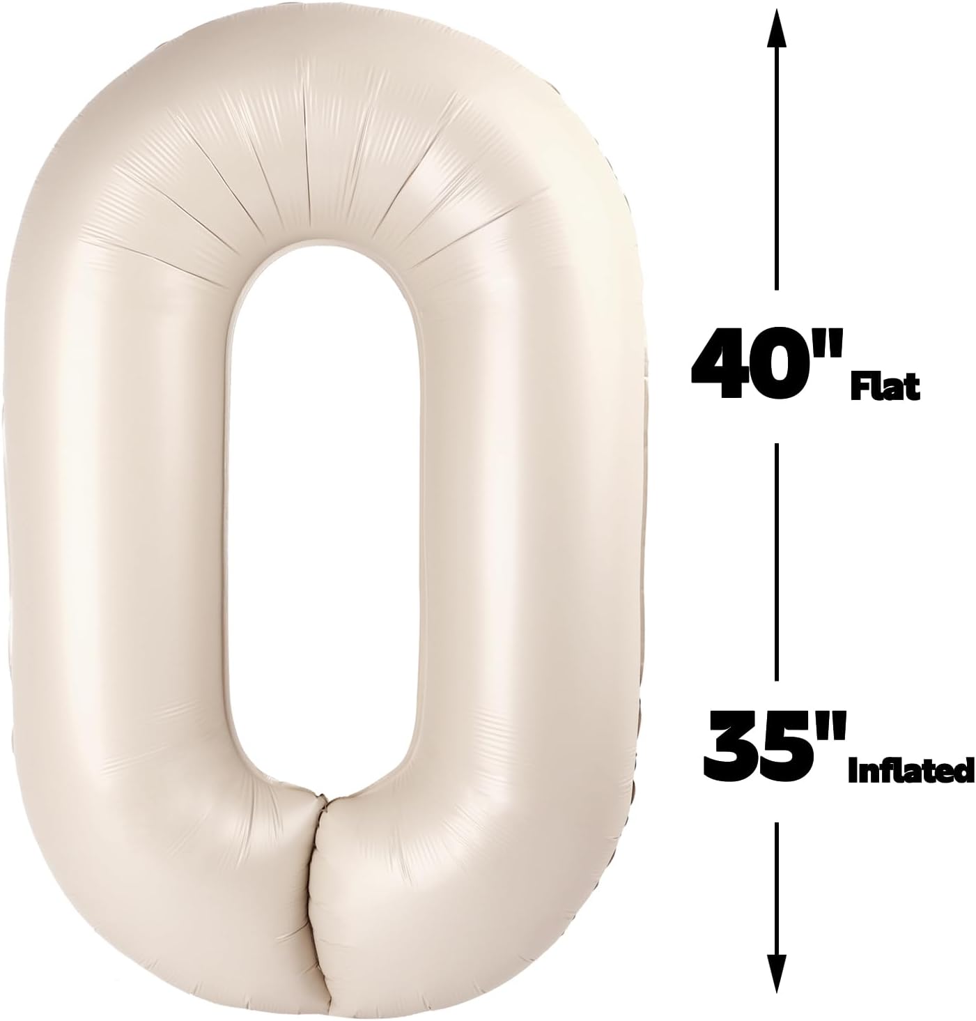40 Inch Big Cream White Number 20 Balloon Birthday Decoration, Number 20 Helium Balloon 20 Celebration, Boy Girl Baby Anniversary Party Graduations Supplies Decorations