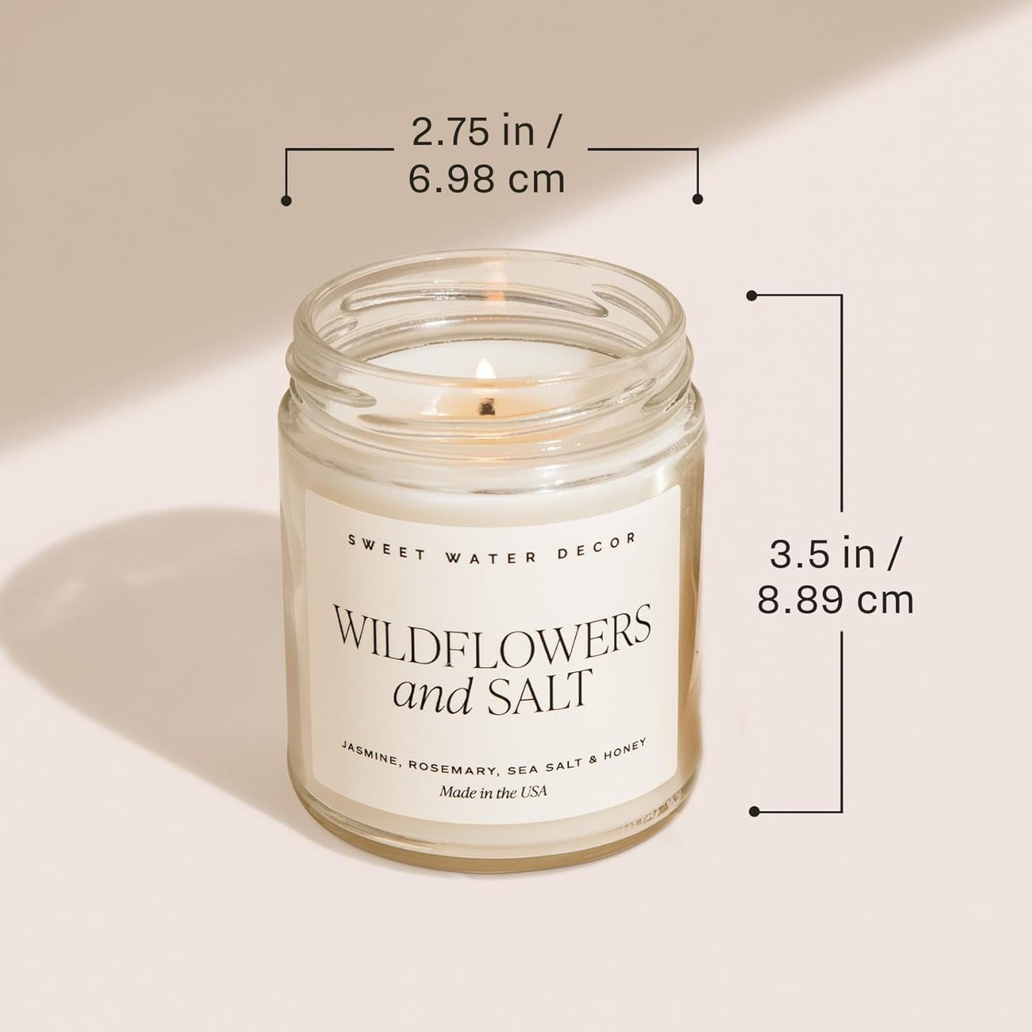Sweet Water Decor Mulled Cider Candle - Fall Scented with Cinnamon, Icing and Cinnamon Buttery Pastry for Home - Fall Soy Candle with 40 Hours Burn Time - 9Oz Gold Lid Clear Jar Mulled Cider Scents