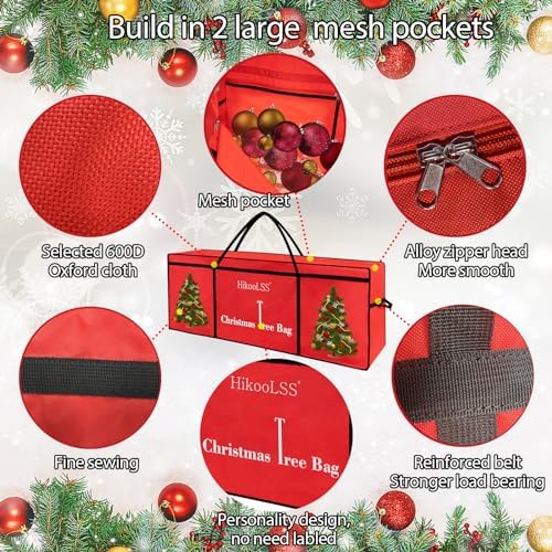 HikooLSS Christmas Tree Bags Storage 7.5 Ft Christmas Tree Storage Bag - Image 5