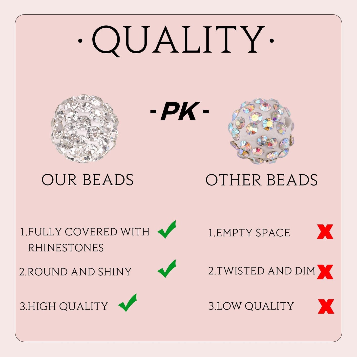 150 pcs 10mm Rhinestone Beads for Jewelry Making, Brown Shiny Round Shamballa Disco Beads Bulk, Sparkle Crystal Clay Christmas for Bracelet Baseball Necklace Earring Crafting and DIY