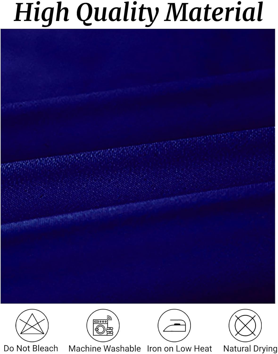 Fokitut 6 Pack Rectangle Tablecloth, 60x102 Inch, Stain Resistant and Wrinkle Polyester Table Cloth, Fabric Table Cover for Kitchen Dining, Wedding, Party, Holiday Dinner-Royal Blue