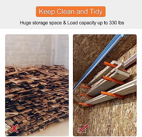 Ultrawall Wall Mount Wood Organizer and Lumber Storage Rack with 3-Level - Image 6