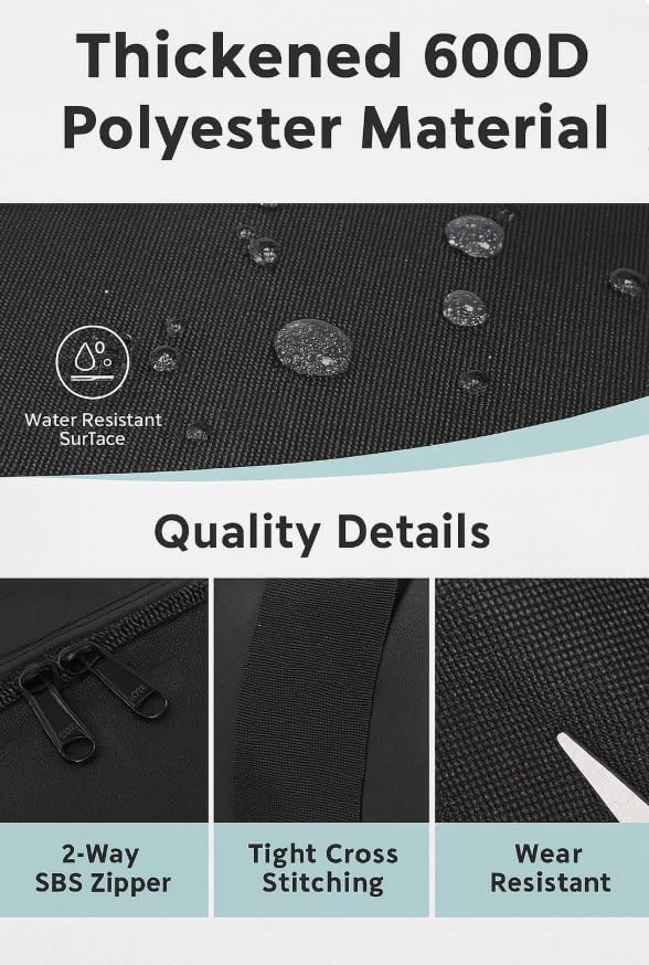 travel bag, Square Cargo Travel Duffle Bag Bolsa Maleta de Lona Cap Luggage Tote, 25x19x13, TSA Aprove, load up to 50 lb - Image 5