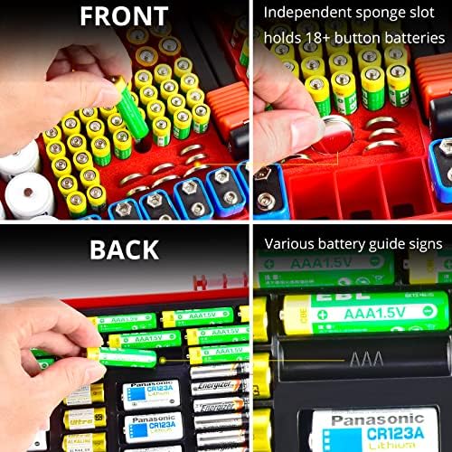 Battery Organizer Storage Case with Tester for 269 Batteries, Double Sides - Image 2