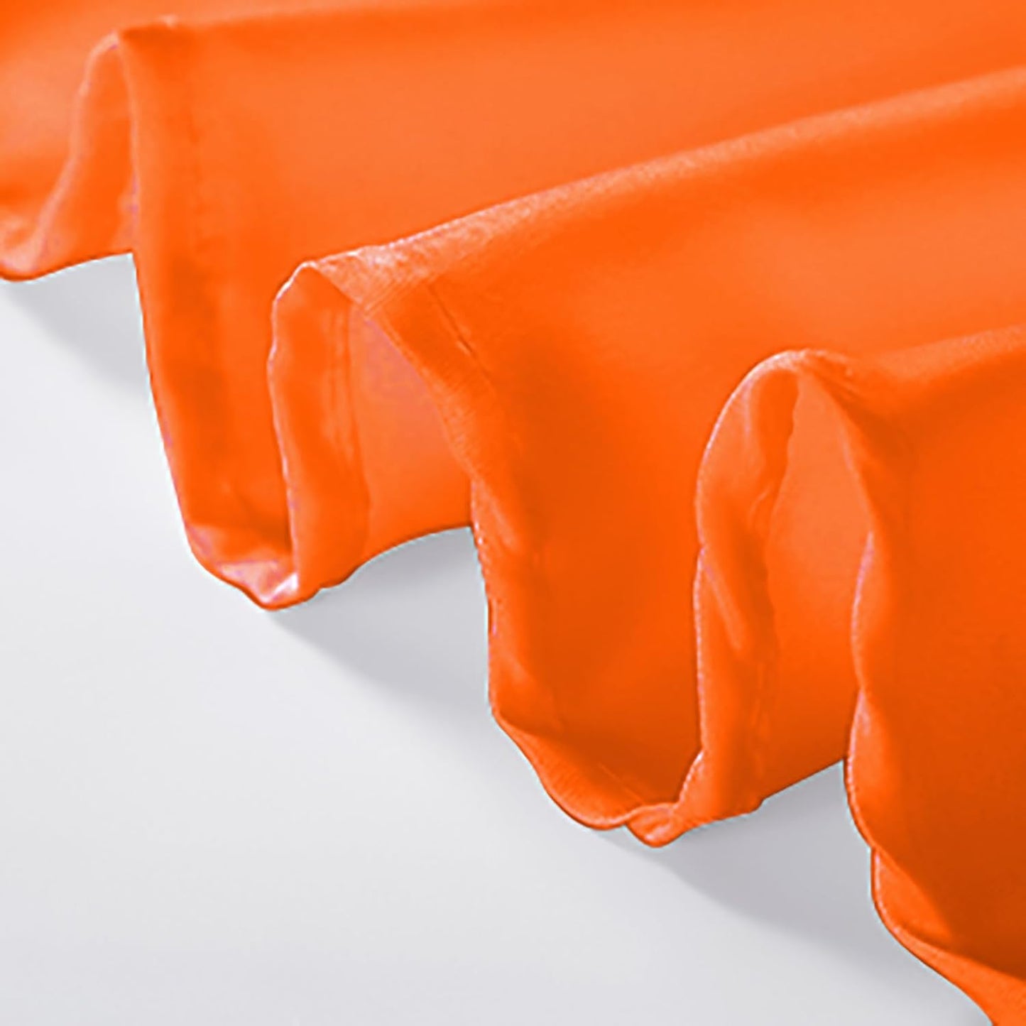 Rectangle Tablecloth 60x120 inch Washable Polyester Fabric Table Cloth for Wedding Party Dining Banquet Decoration（60x120, Orange）