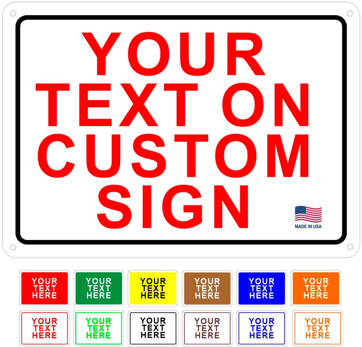 AV Grafx Custom Metal Signs, Aluminum, 24x18, Border, Modern, Professional, Customizable, Durable, Versatile, UV Resistant, Made in USA