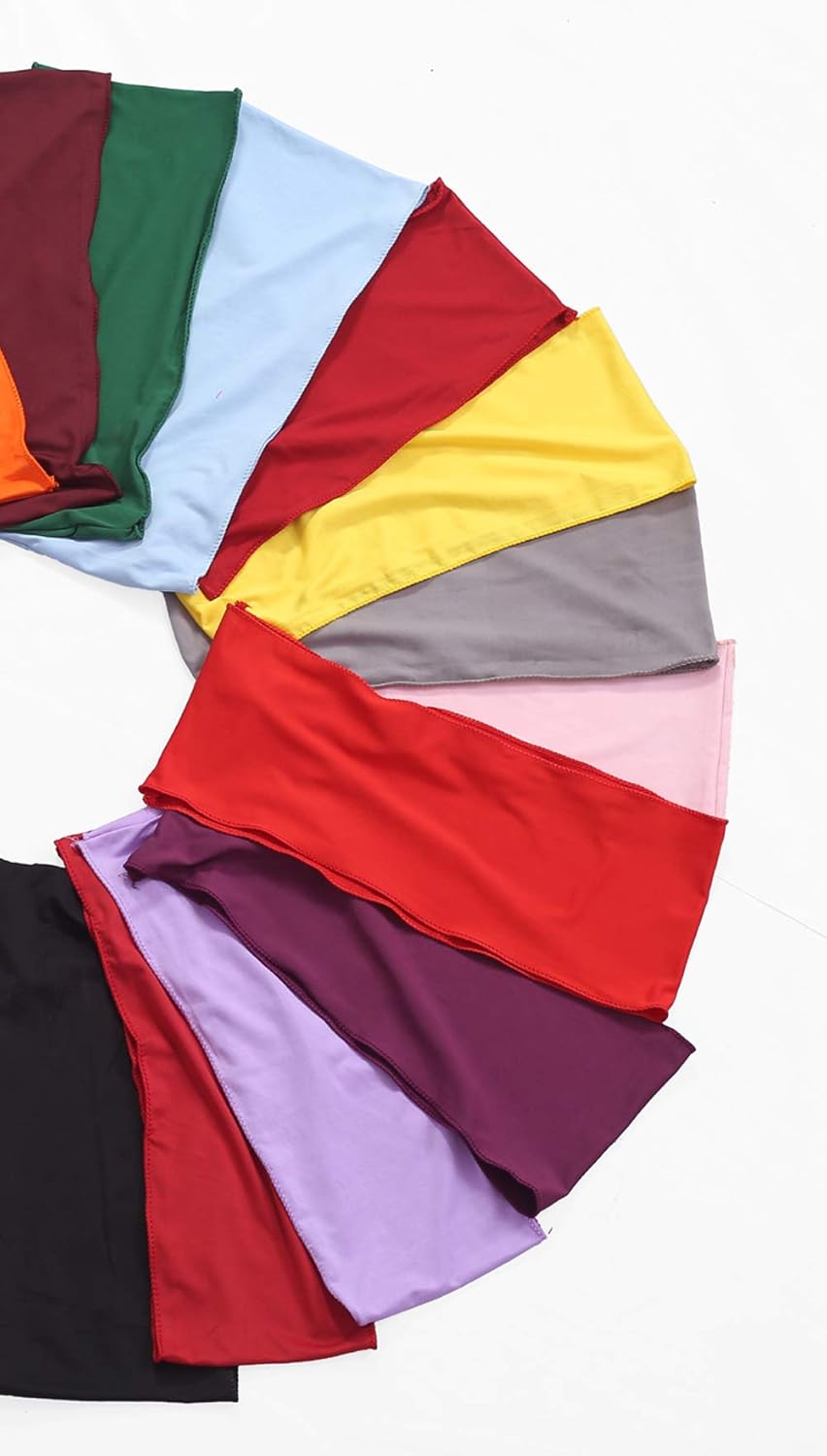 VDS Pack of 10 PCS | Peach | Spandex Chair Sashes Bows Without Buckle | Stretch Elastic Banquet Universal Folding Chair Band Tie with for Wedding Party Conference Celebration Event Decoration