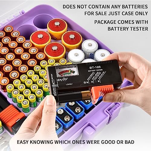 Battery Organizer Storage Case with Tester for 269 Batteries, Double Sides - Image 6