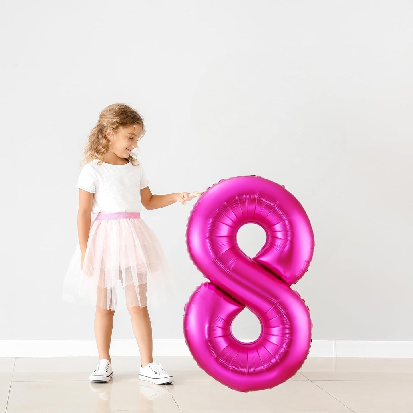 Hot Pink 0 Balloon,40 Inch Number 0 Balloon,Birthday Balloon Decorations, Foil Mylar Helium 0 Balloon Number for Birthday Party Decorations