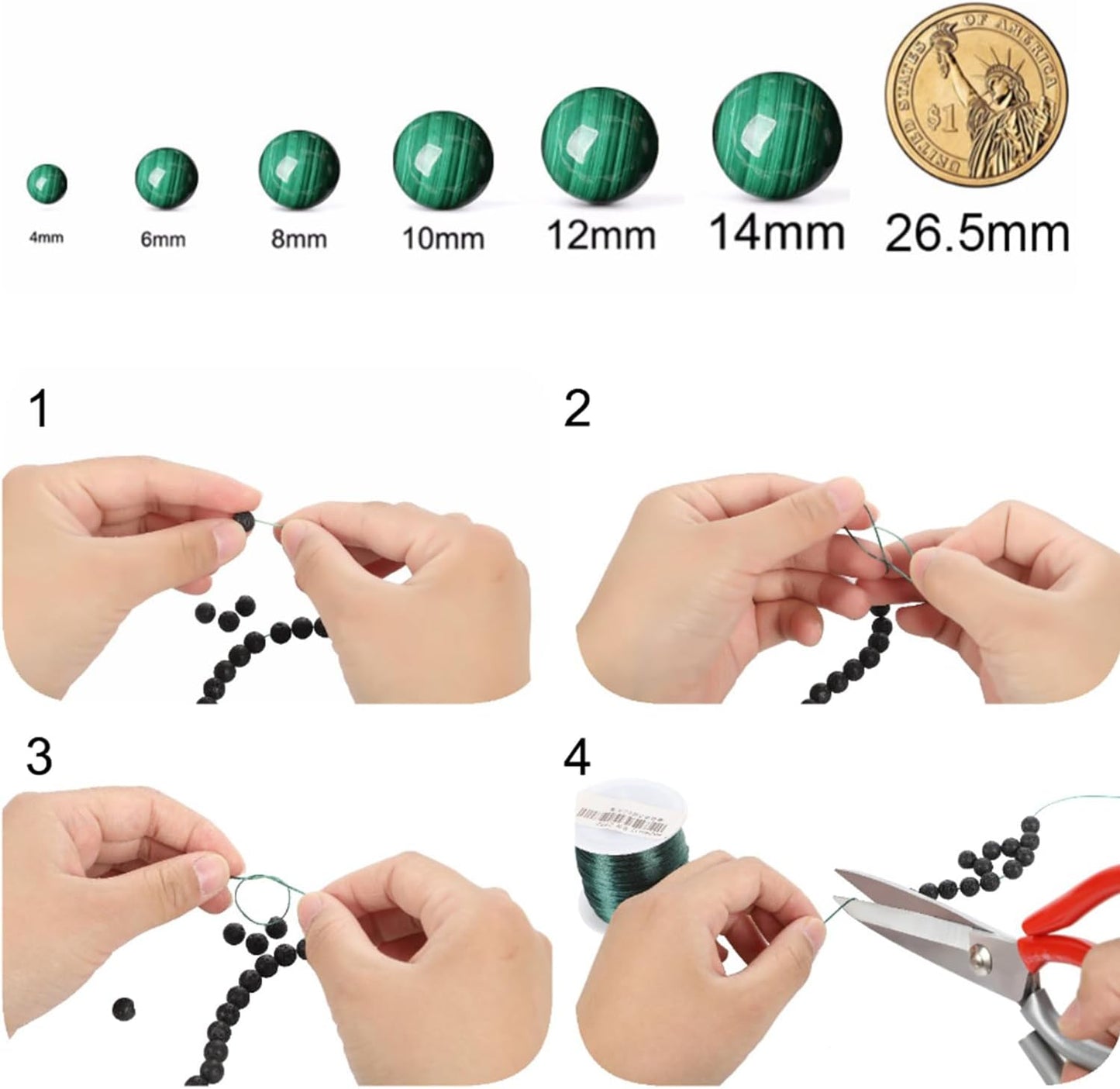 Galaxy Blue Gold Sandstone 4MM Stone Beads for Jewelry Making DIY Craft Gemstone Beads Kit (4mm, 88pcs) Cosmic Crystal Pebbles for Bracelets, Necklaces, Home Decor