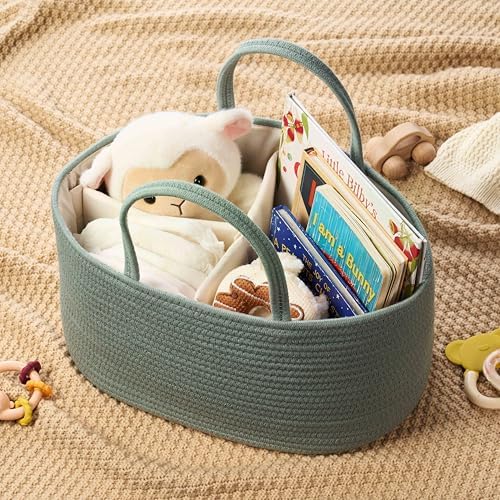 Diaper Caddy Organizer, Gift Basket for Baby Shower, Newborn Essentials - Image 6