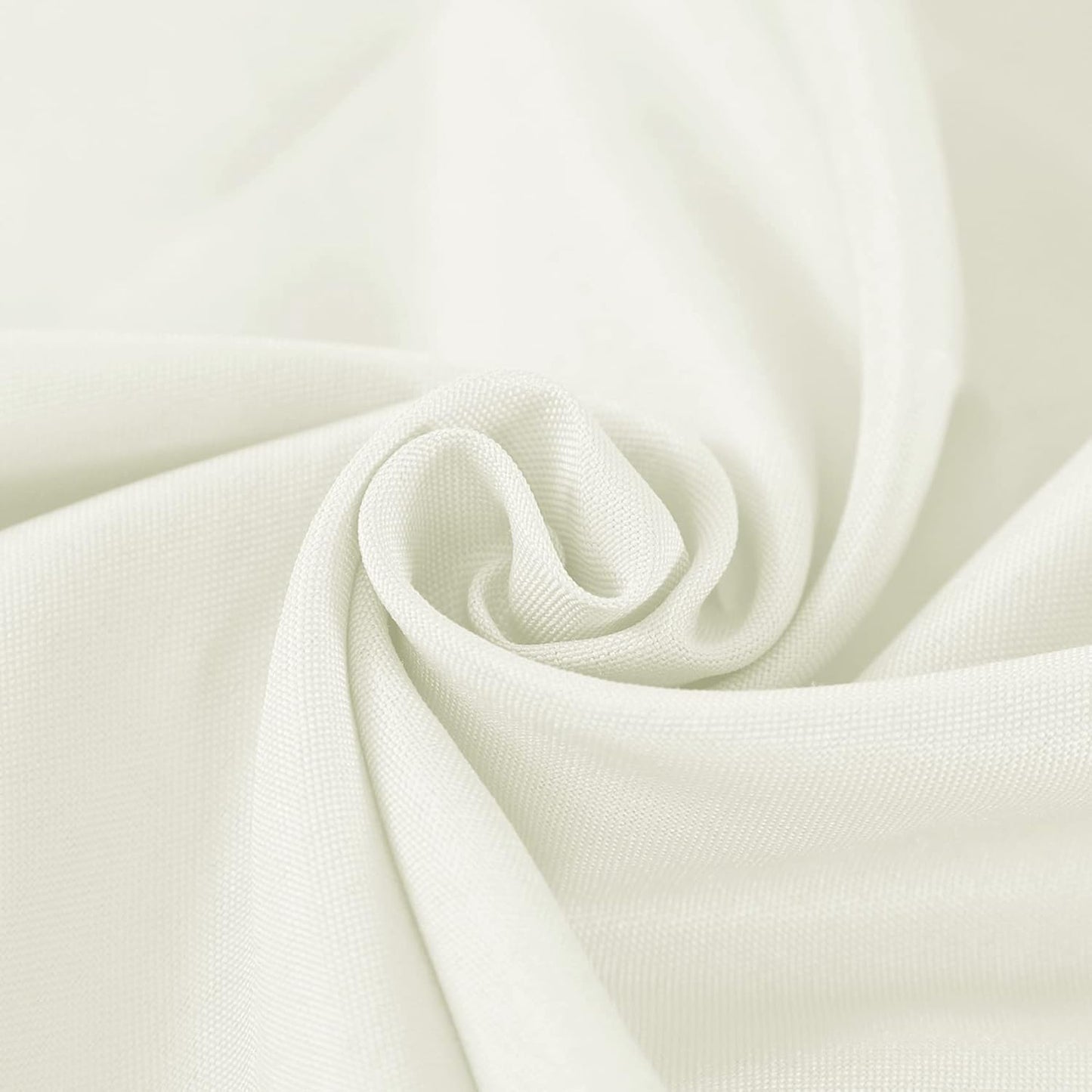 Fokitut 2 Pack Waterproof Round Tablecloth, 70 Inch, Stain Resistant and Wrinkle Polyester Table Cloth, Fabric Table Cover for Kitchen Dining, Wedding, Party, Holiday Dinner-Ivory