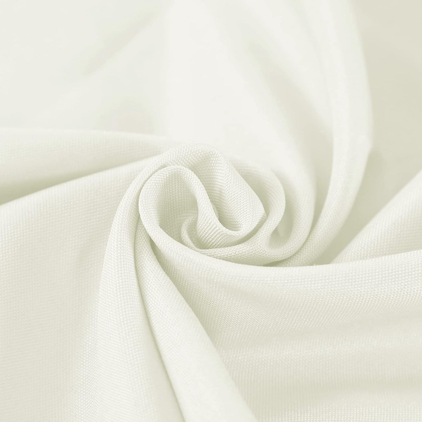 Fokitut 2 Pack Waterproof Round Tablecloth, 120 Inch, Stain Resistant and Wrinkle Polyester Table Cloth, Fabric Table Cover for Kitchen Dining, Wedding, Party, Holiday Dinner-Ivory
