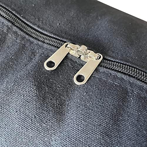 YiKitHom Extra Large Storage Canvas Duffle Bag for Travel, Black Oversized Giant Big Traveling Duffle Bag - Image 5