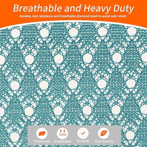 Polecasa 2 Pack Heavy Duty Diamond Mesh Laundry Bag, 24x36", Aqua - Image 2
