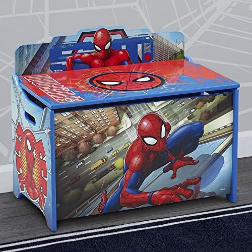 Delta Children Deluxe Toy Box, Spider-Man - Image 2