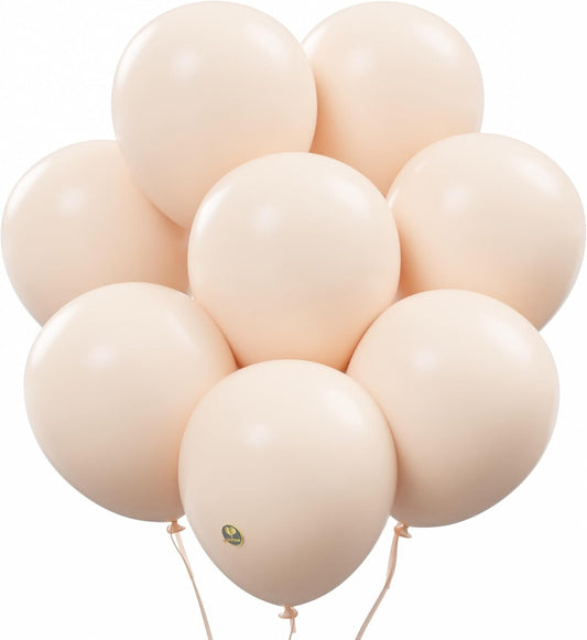 AFTERLOON® Biodegradable Balloons 24 pcs Pastel Blush 10 Inch, Matte Color Thickened Extra Strong Natural Latex Helium Float, Colorful Bulk Color ballon Globos Para Decoration De Fiestas Kids