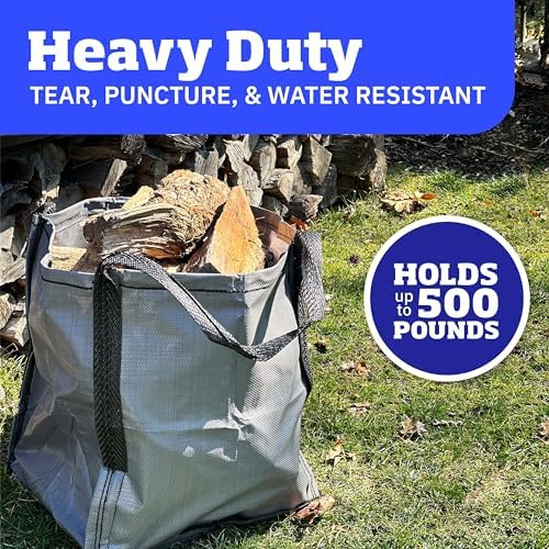 DURASACK Heavy Duty Storage Tote Bag 22-Gallon, Gray, (Pack of 10) - Image 2