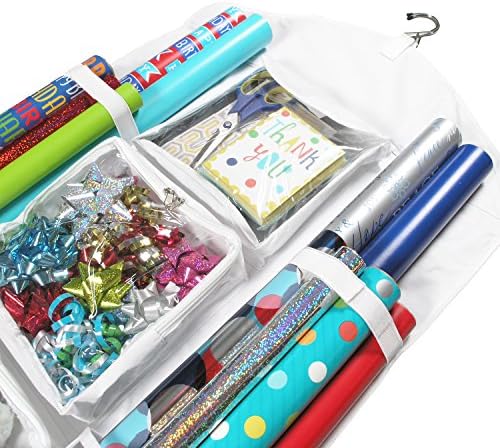 Extra Large Legato Wrapping Paper Storage/Organizer, Double Sided and Super Durable, Great for Gift Wrap, Gift Bags, and Accessories, Large Size (47" x 23") - Image 6
