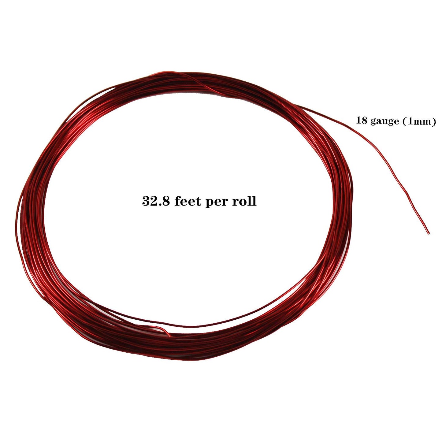 14 Rolls Colored Aluminum Craft Wire, 459 Feet 1mm Flexible Metal Artistic Floral Jewelry Beading Wire for DIY Jewelry Craft Making, Each Roll 32.8 Feet, 14 Colors