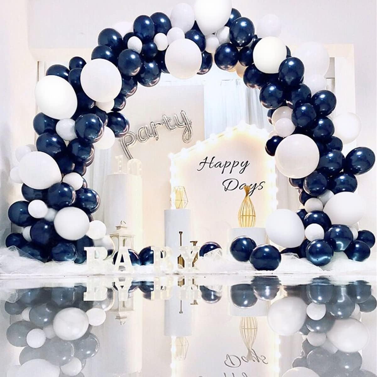 400 Pack 5 Inch Navy Blue Latex Balloons Helium Balloons Party Balloons Decorations Supplies