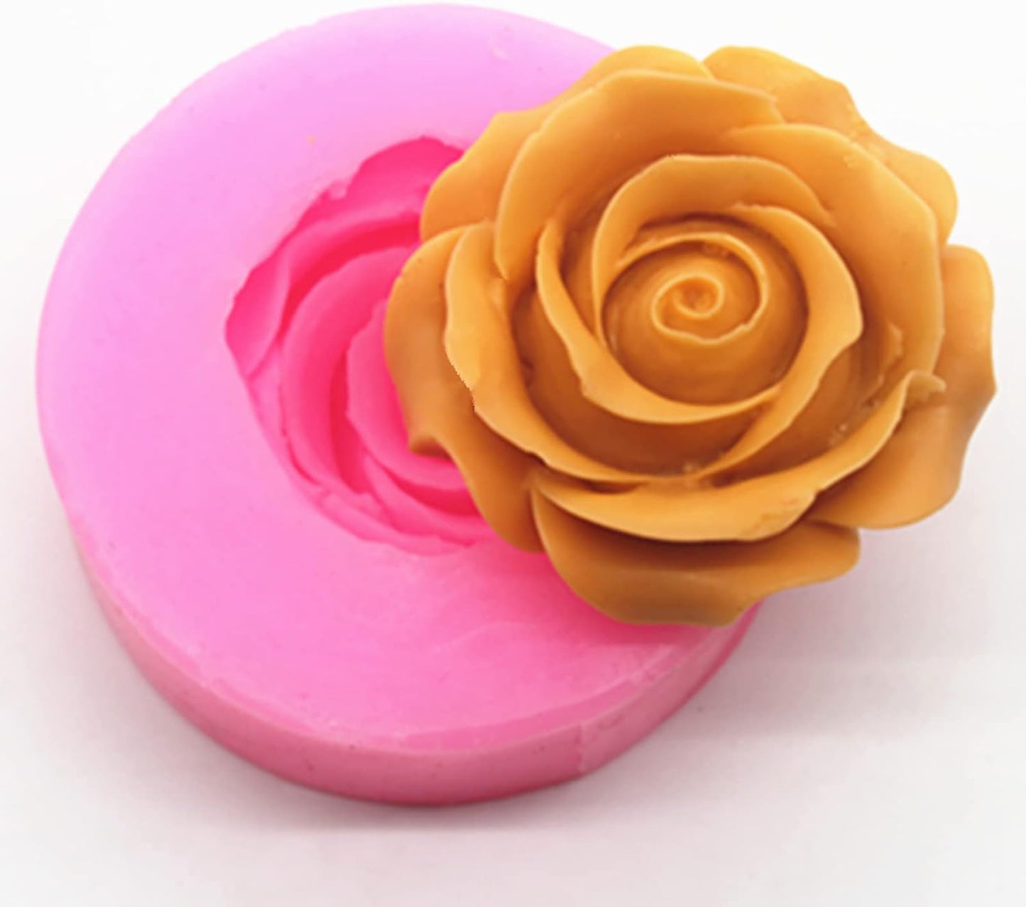 Rose Petal Resin Mold - Circle & Round Shapes, Soap & Candle Mold, Peony Design
