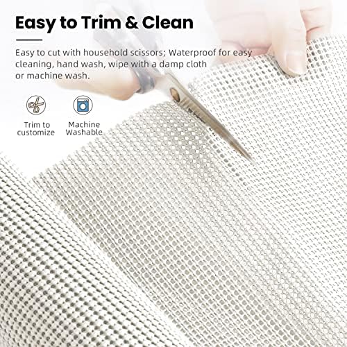 BAGAIL Drawer and Shelf Liner, Non Slip Cabinet Liner, 17.5" x10', White - Image 4