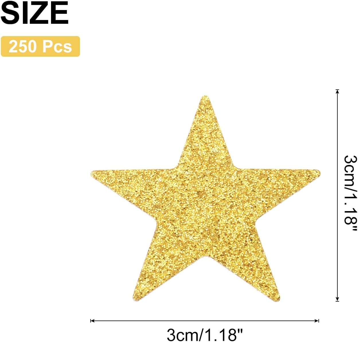 MECCANIXITY 250Pcs Heart Confetti Glitter Confetti Table Confetti Decor for Party Wedding Festival Decorations,1.18x1.18Inch,Light Gold