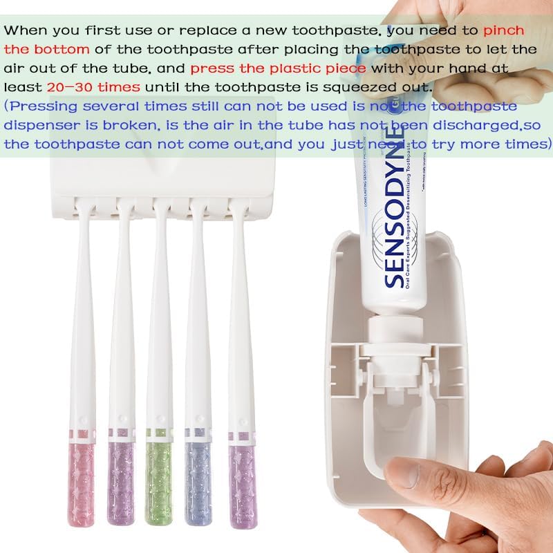 Toothbrush Holder and Toothpaste Dispenser Set - Image 3