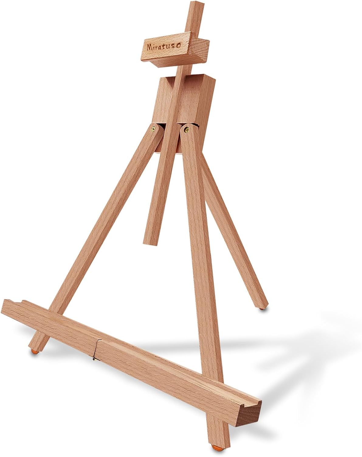 Miratuso Painting Easel, Folding Wooden Tabletop Easel Stand Holds Highest to 22" Canvas, Portable Desktop Easel Suitable for Artists, Beginners, Students