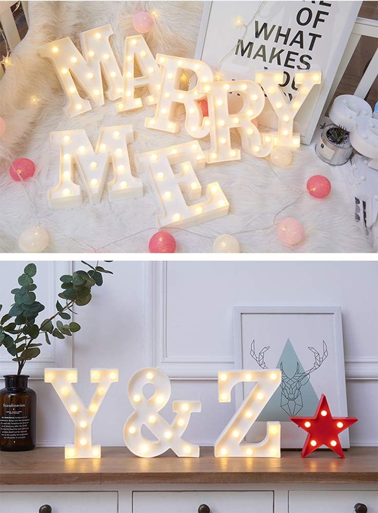 MUMUXI Marquee Light Up Letters | Large Light Up Numbers | Battery Powered and Bright with Every Letter of The Alphabet | for Wedding, Birthday, Party, Celebration, Christmas or Home Decoration (Z)