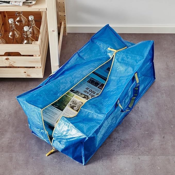 Ikea 901.491.48 Frakta Storage Bag, Blue, 4 Pack (Premium bag) - Image 3