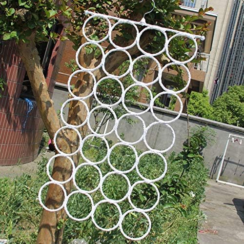 Tosnail Pack of 2 Scarf Hanger Holder Organizer Space Saver for Tie, Belt, Scarves, Socks - White - Image 7