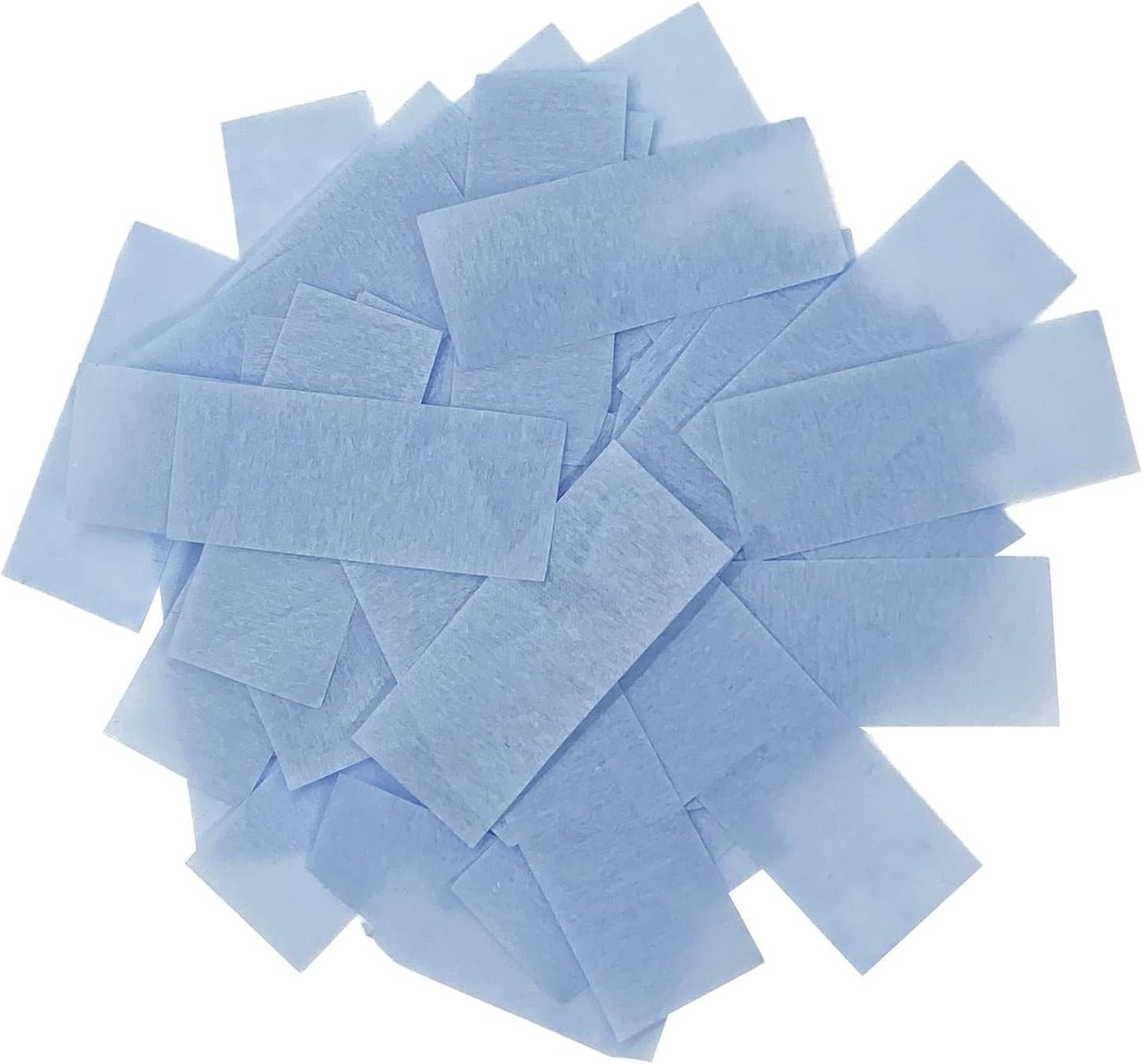 Baby Blue Biodegradable Confetti - Rectangular Flame-Resistant Tissue Paper Confetti for Cannon and Launcher use – Best for Gender Reveal, Parties, and Concerts - 20 lb, 320 oz