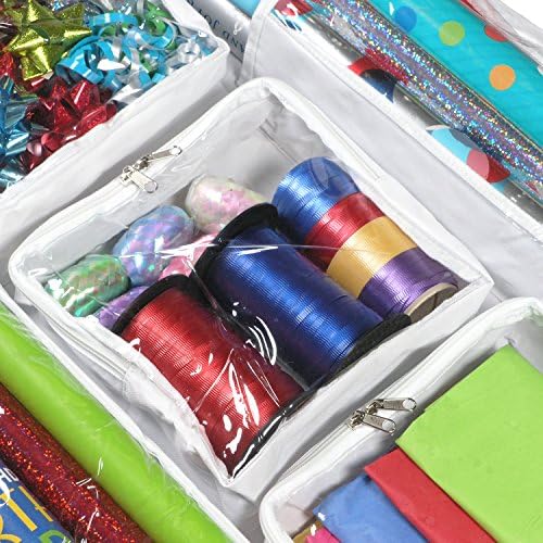 Extra Large Legato Wrapping Paper Storage/Organizer, Double Sided and Super Durable, Great for Gift Wrap, Gift Bags, and Accessories, Large Size (47" x 23") - Image 5