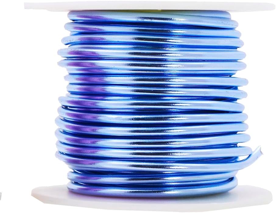 Mandala Crafts 2mm 12 Gauge Pastel Color Anodized Aluminum Wire for Sculpting, Armature, Jewelry Making, Gem Metal Wrap, Garden, Colored and Soft, 4 Rolls