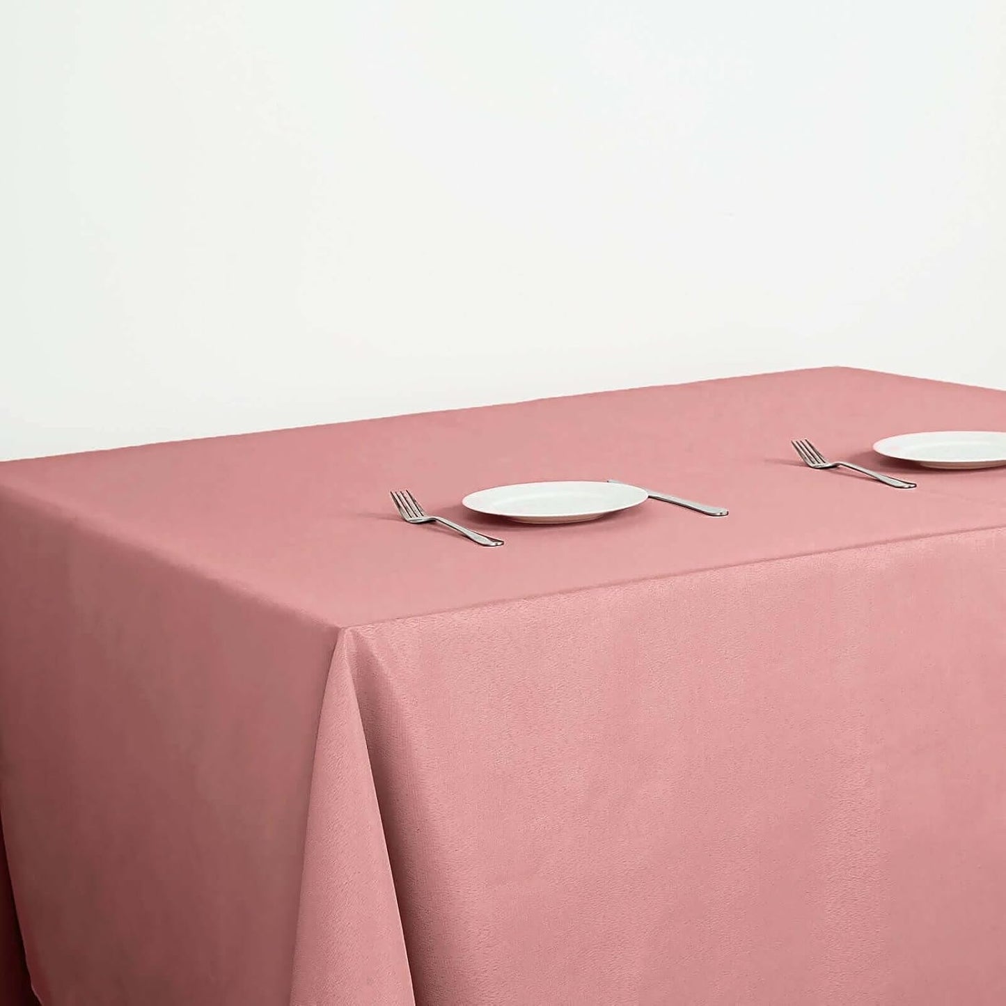 Efavormart 90" Dusty Rose Wholesale Linens Polyester Square Linen Tablecloth for Kitchen Dining Catering Wedding Birthday Party Events