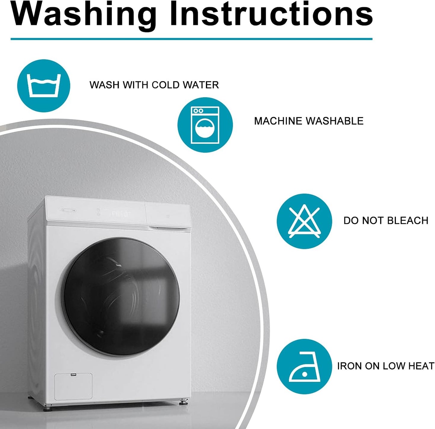 Hiasan 2 Pieces Turquoise Rectangle Tablecloth - Water Resistant and Spillproof Dining Room Washable Fabric Table Cloth for Dining Room, Polyester, 54 x 108 Inch