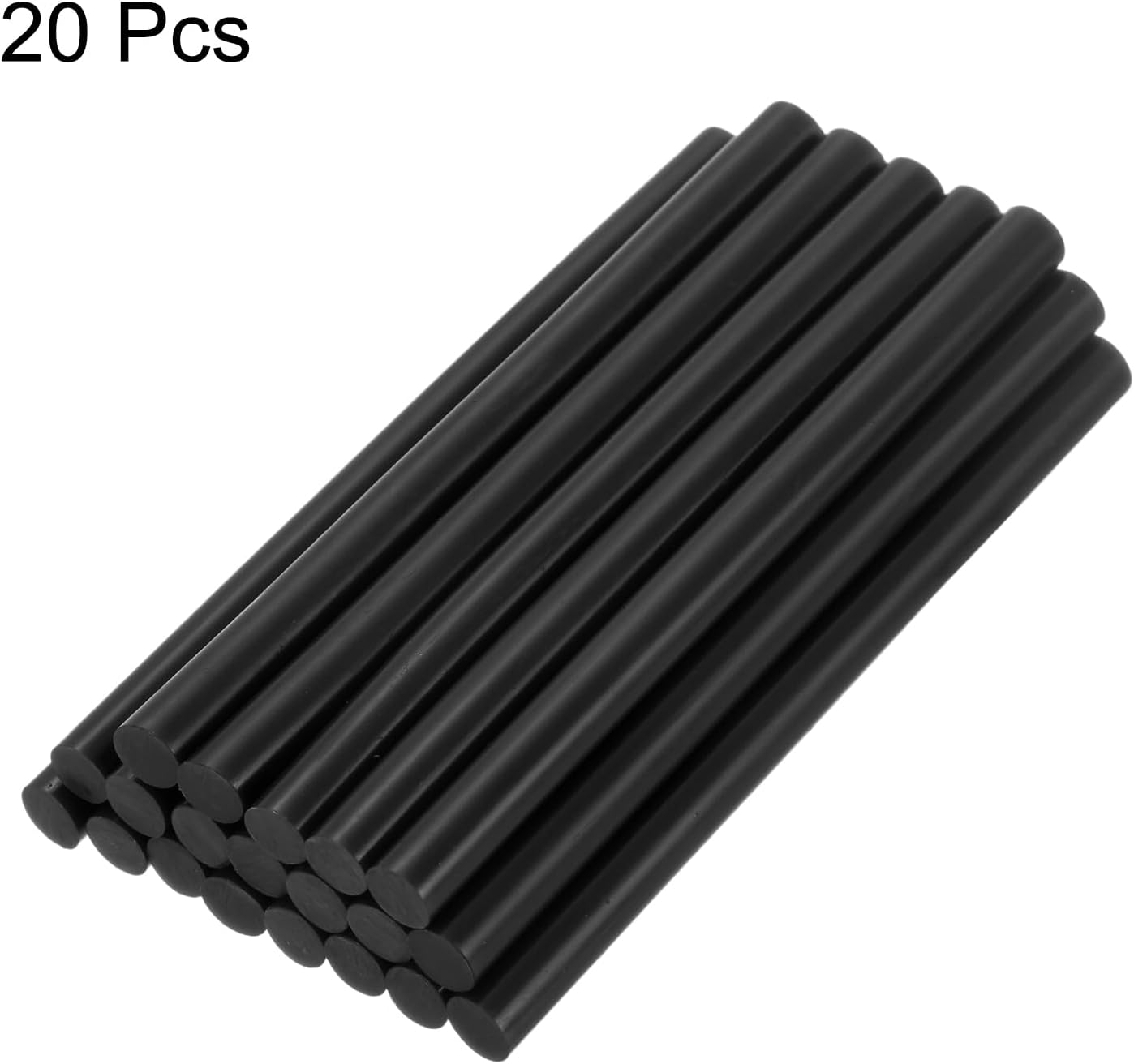uxcell 20pcs Hot Glue Sticks for Glue Gun 7mm/0.27-inch x 4-inch Mini Hot Melt Adhesive Glue Stick Black