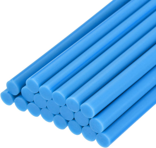 uxcell 20pcs Hot Glue Sticks for Glue Gun 11mm/0.43-inch x 4-inch Mini Hot Melt Adhesive Glue Stick Sky Blue