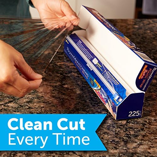 Reynolds Kitchens Clear Plastic Wrap, Built-In Slide Cutter, 225 Sq Ft (Pack of 12) - Image 5