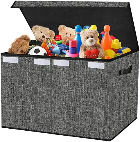 Pantryily Large Foldable Toy Storage Box with Lid,Plush Toy Organizer Chest by Pantryily