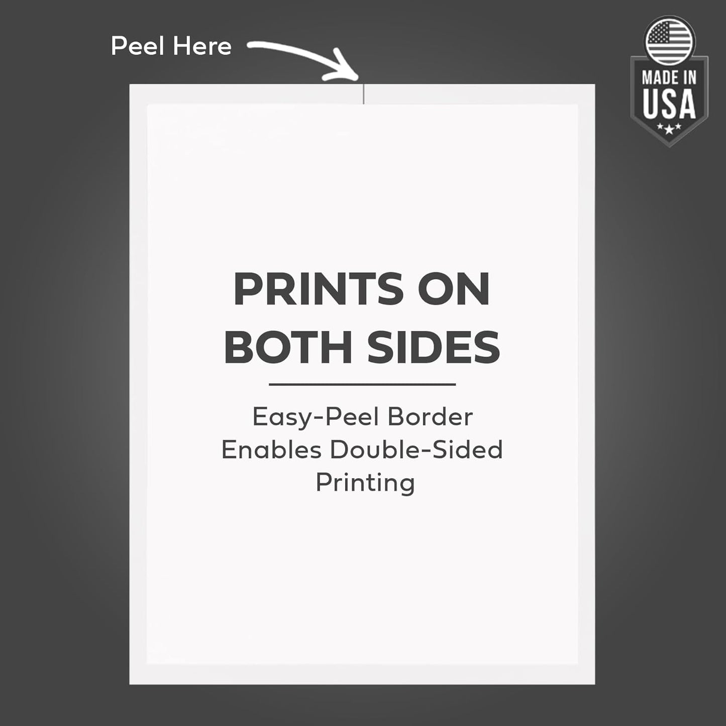 Interior Car Window Stickers for Cars & Dealerships - Blank White | 8.5" x 11" | (250 Pack of Stickers) (Adhesive) (Laser Printer)