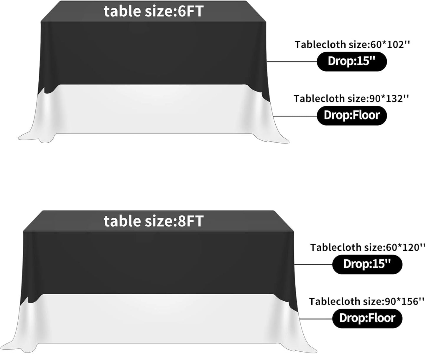 Rectangle Tablecloth 90x156 inch Washable Polyester Fabric Table Cloth for Wedding Party Dining Banquet Decoration（90x156, Turquoise）